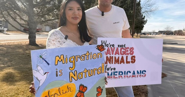 Left, Keylin Salazar. Right, Edwin Garcia. 