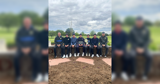 L-R: Coach Rob Wegner, Jackson Wegner, Maddox Quinn, Beau Paro, Casen Kavan, Sawyer Kavan, Logan Almond