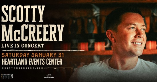 Multi-Platinum Country Star Scotty McCreery to Perform at Heartland Events Center in January
