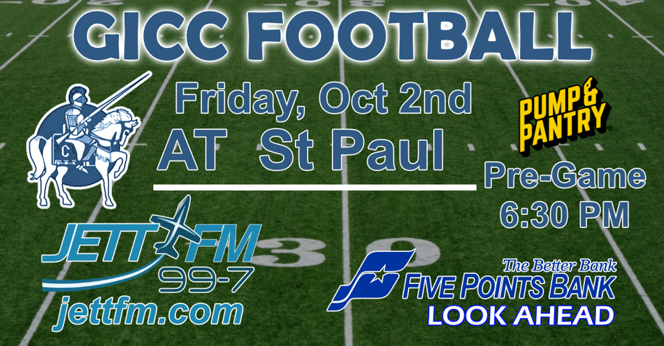 2026-10-02T18:30|St Paul Vs Grand Island Central Catholic|HS Football|JETT-FM
