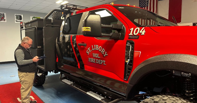 St Libory Fire Department Awaits Arrival Of New Truck 